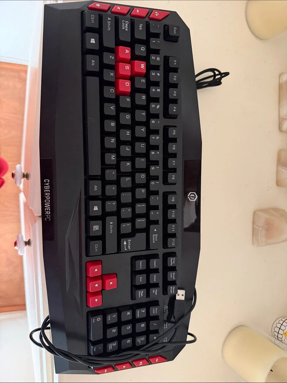 Black & Red Gaming Keyboard - Wired USB